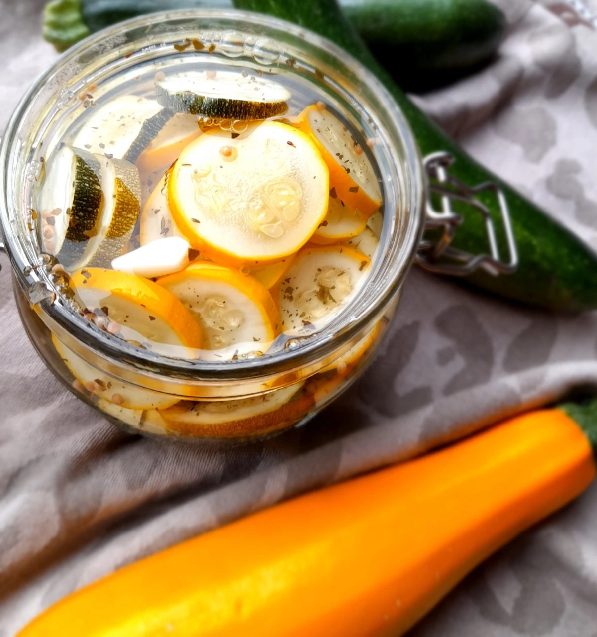 Ingemaakte courgette