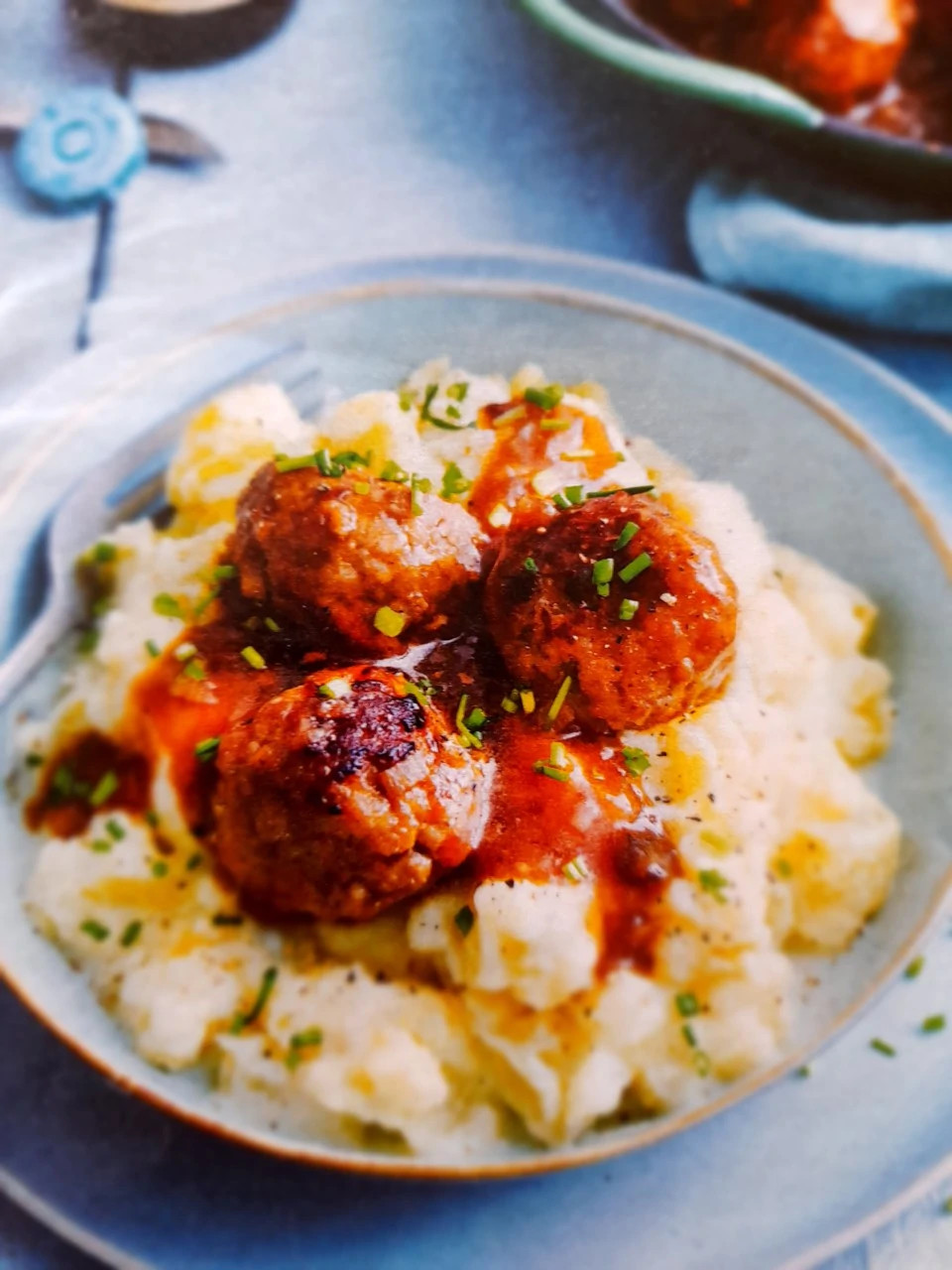 Balletjes met selderpuree