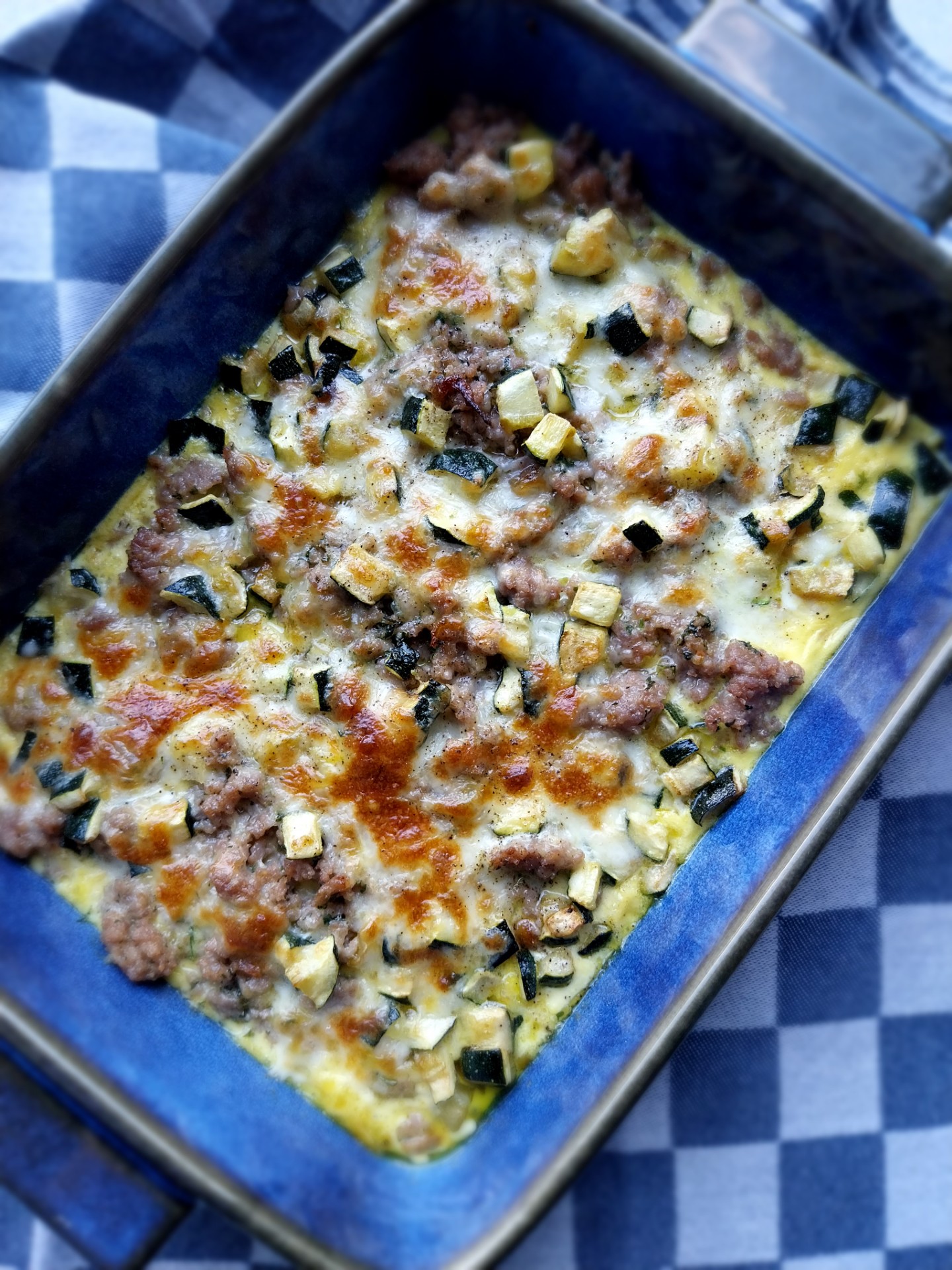 Ovenschotel met gehakt, courgette en kaas