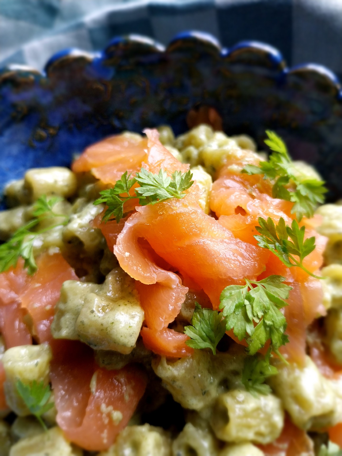 One pot pasta pesto met zalm