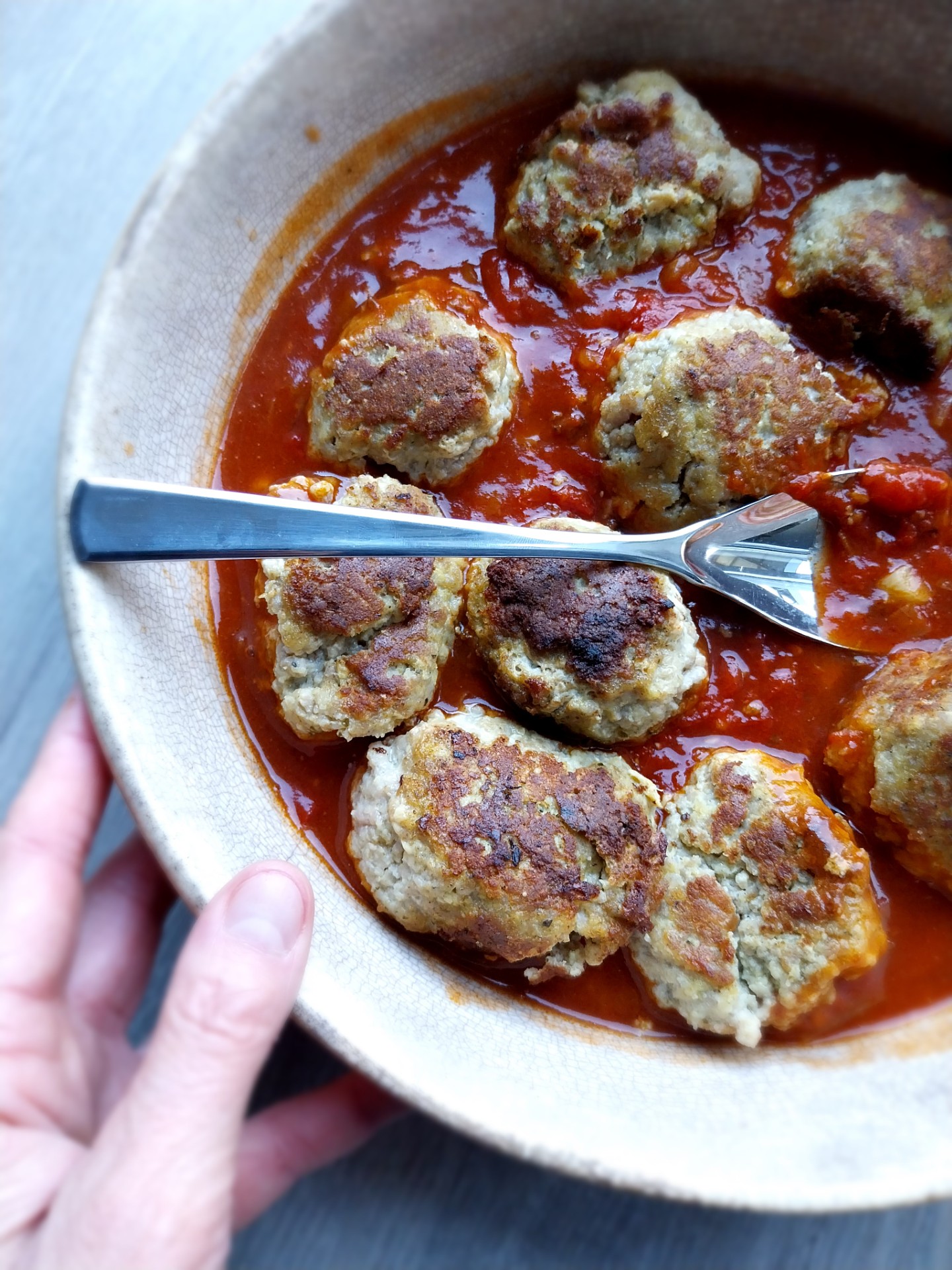 Pesto gehaktballetjes met marsala tomatensaus