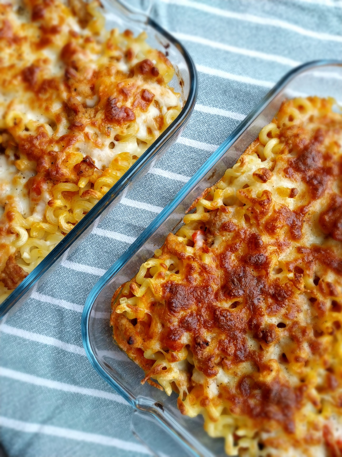 Ovenschotel met gehakt, pasta en pompoen
