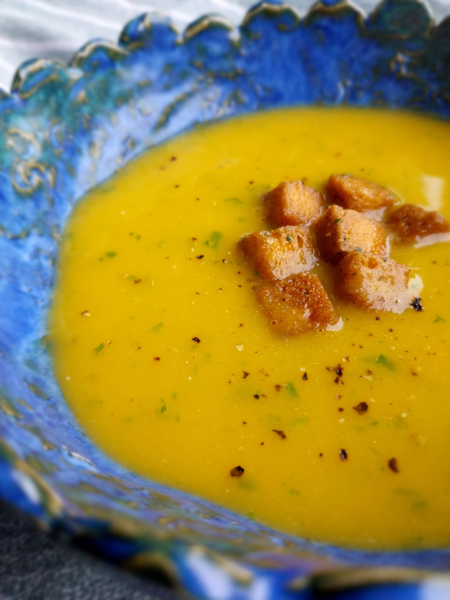 Butternutsoep met daslook