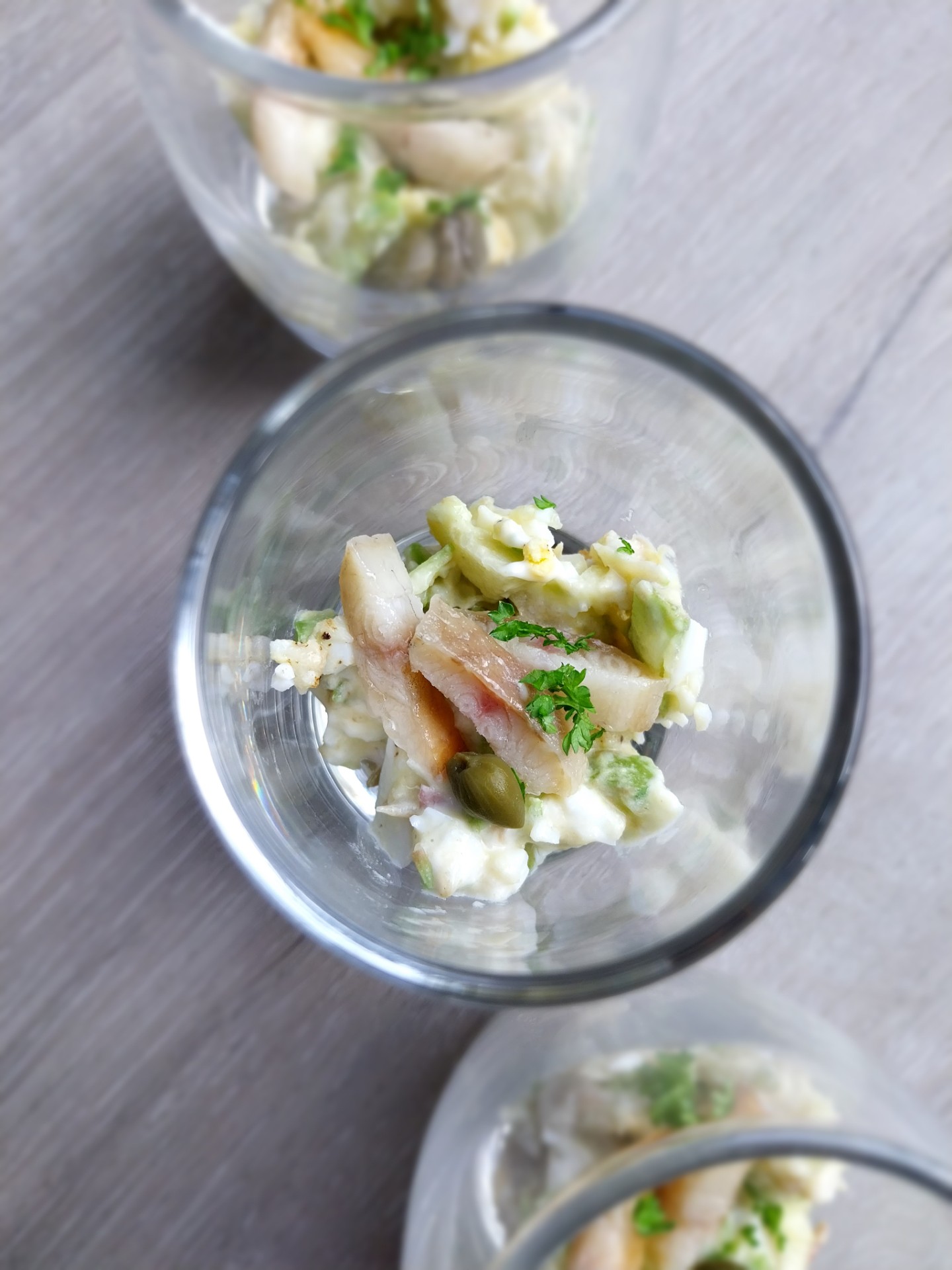 Aspergetartaar met gerookte paling