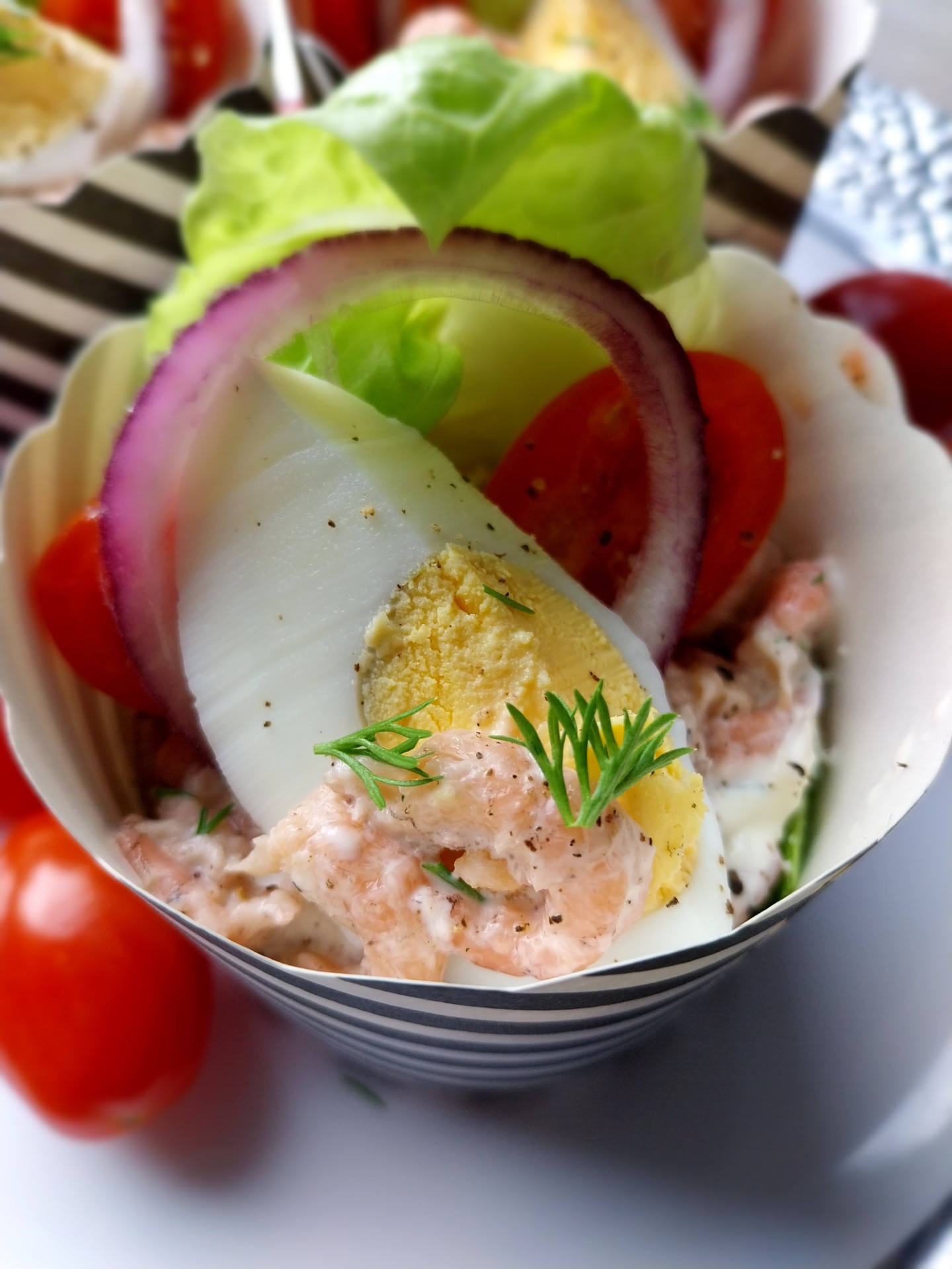 Amuse tomaat garnaal