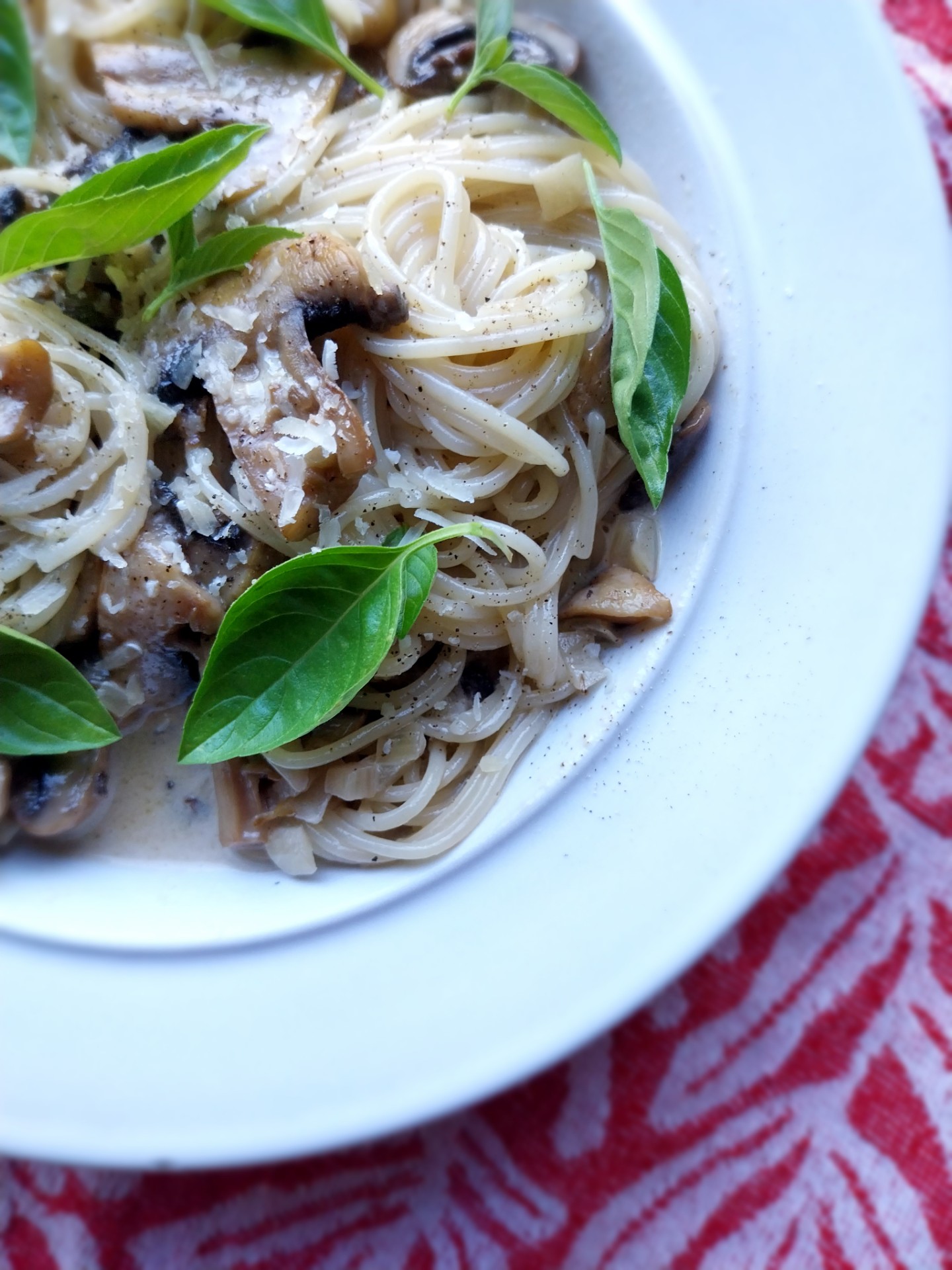 Romige pasta met madeira